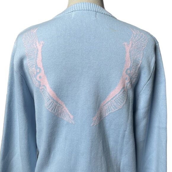 Alte Volant Baby Blue & Pink “Cotton Candy” Crewneck Sweater (Size: Small) - Picture 5 of 12